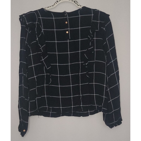 Nearly New! A New Day Long Sleeve Ruffle Detail Blouse - Picture 6 of 10